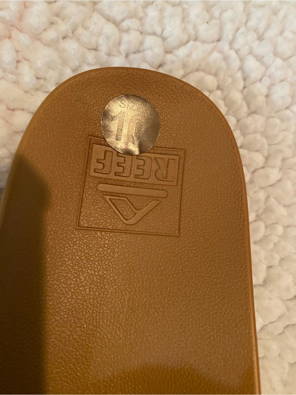 Reef Women’s Brown Tan Woven Slide Sandals - Picture 3 of 12